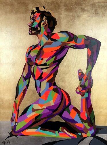 Nude Yoga von Jason Ebrahimi, Malerei kaufen auf Singulart