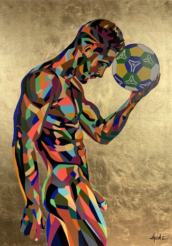 Nude Football di Jason Ebrahimi, Pittura in vendita su Singulart