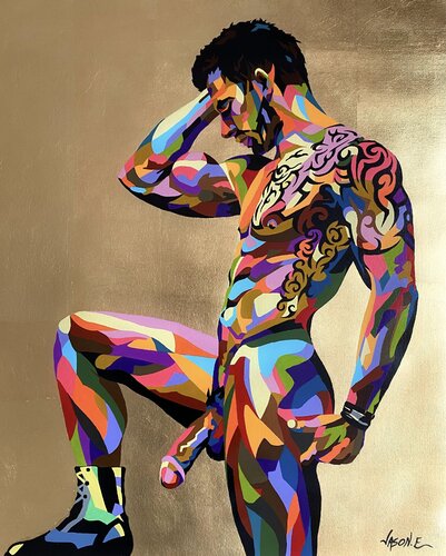 Tattood Stud di Jason Ebrahimi, Pittura in vendita su Singulart
