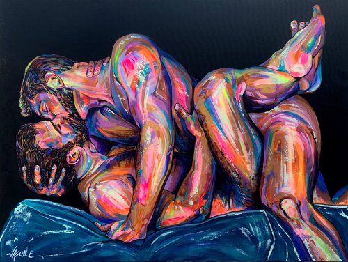 Steamy Affair van Jason Ebrahimi, Schilderij te koop op Singulart