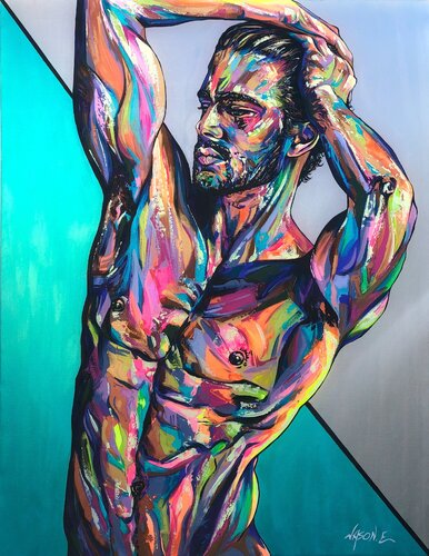 GQ van Jason Ebrahimi, Schilderij te koop op Singulart