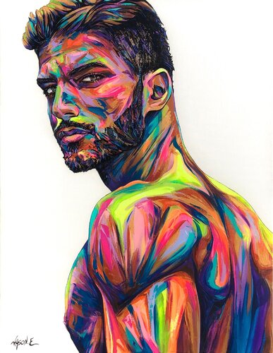 Mesmerizing van Jason Ebrahimi, Schilderij te koop op Singulart