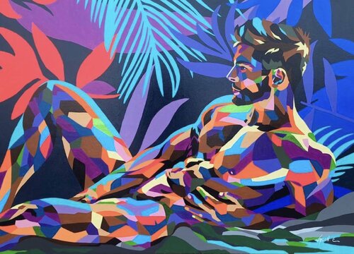 Tropical Breeze de Jason Ebrahimi, Pintura a la venta en Singulart