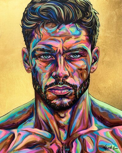 Captivating Stare by Jason Ebrahimi, Painting for Sale on Singulart