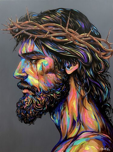 LORD JESUS CHRIST von Jason Ebrahimi, Malerei kaufen auf Singulart