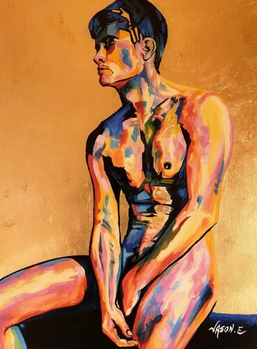 Nude Comfort di Jason Ebrahimi, Pittura in vendita su Singulart