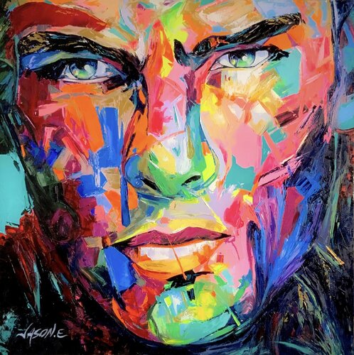 Seducing Male van Jason Ebrahimi, Schilderij te koop op Singulart
