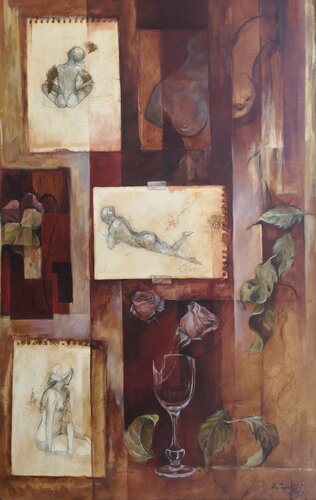 "Días de vino y rosas" van Ana Termes Lis, Schilderij te koop op Singulart