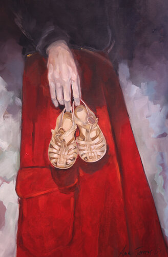 "AGARRANDO SU INFANCIA" van Ana Termes Lis, Schilderij te koop op Singulart