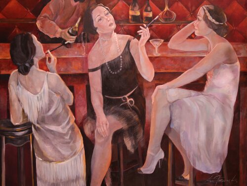 LA TERTULIA de Ana Termes Lis, Pintura a la venta en Singulart