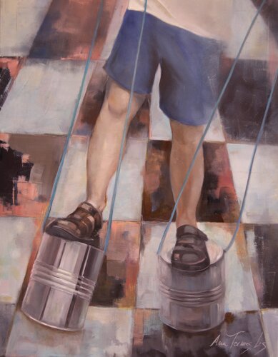 JAQUE! van Ana Termes Lis, Schilderij te koop op Singulart