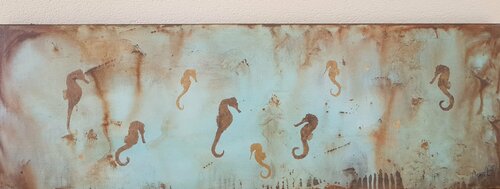 Caballitos de mar par Miguel Ángel García López, Peinture en vente sur Singulart