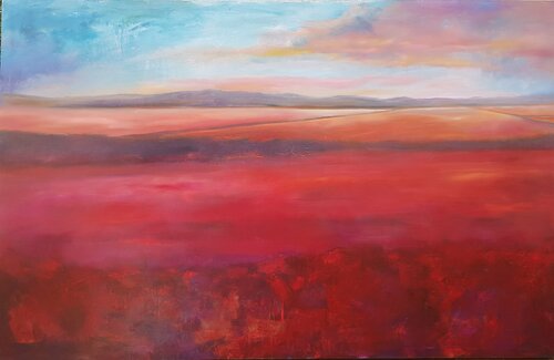 Salinera al amanecer par Miguel Ángel García López, Peinture en vente sur Singulart