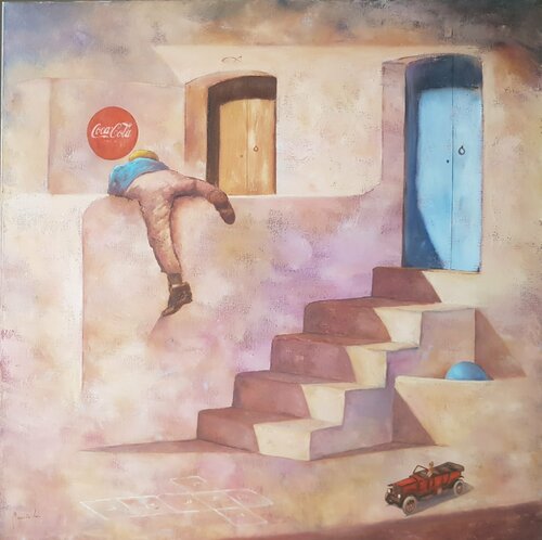 Patio de juegos von Miguel Ángel García López, Malerei kaufen auf Singulart