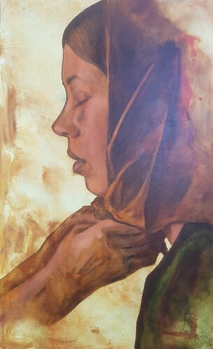 El arreglo de Maria by Miguel Ángel García López, Painting for Sale on Singulart