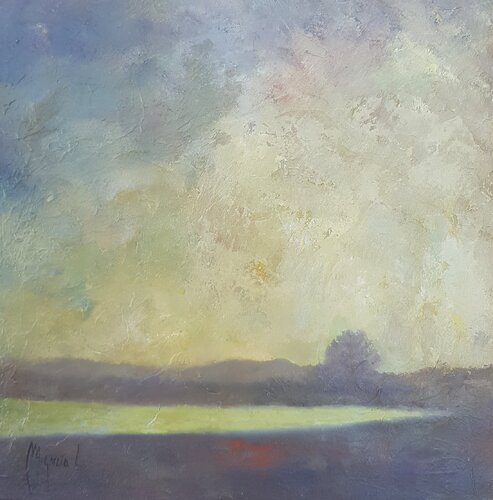 Paisaje en verde by Miguel Ángel García López, Painting for Sale on Singulart