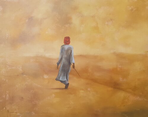 Paseo en el desierto van Miguel Ángel García López, Schilderij te koop op Singulart