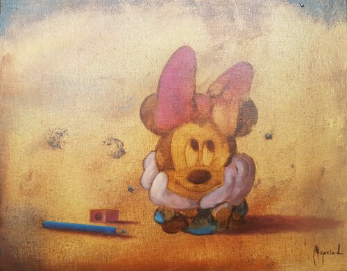 Minnie tumbada par Miguel Ángel García López, Peinture en vente sur Singulart