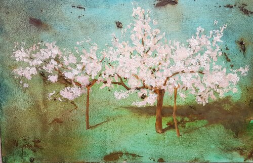 Almendro a las 17 par Miguel Ángel García López, Peinture en vente sur Singulart