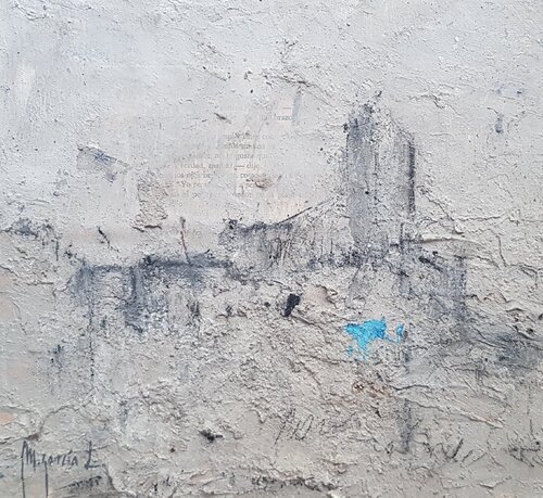 Ibiza entre cenizas I by Miguel Ángel García López, Painting for Sale on Singulart
