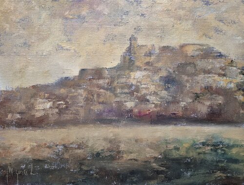 Ibiza en ocres von Miguel Ángel García López, Malerei kaufen auf Singulart