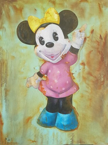 Saludo de Minnie van Miguel Ángel García López, Schilderij te koop op Singulart