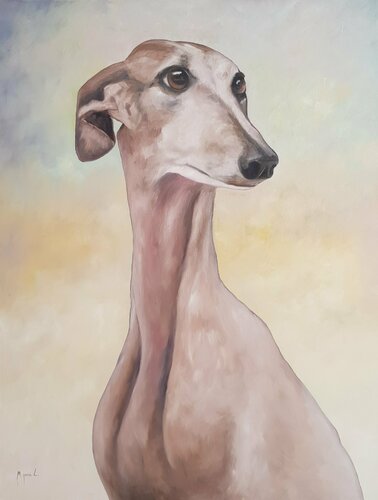 Galgo van Miguel Ángel García López, Schilderij te koop op Singulart