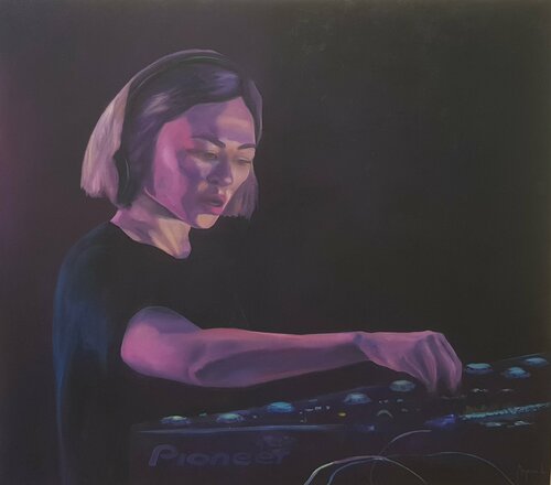 Dj Nina Kraviz von Miguel Ángel García López, Malerei kaufen auf Singulart