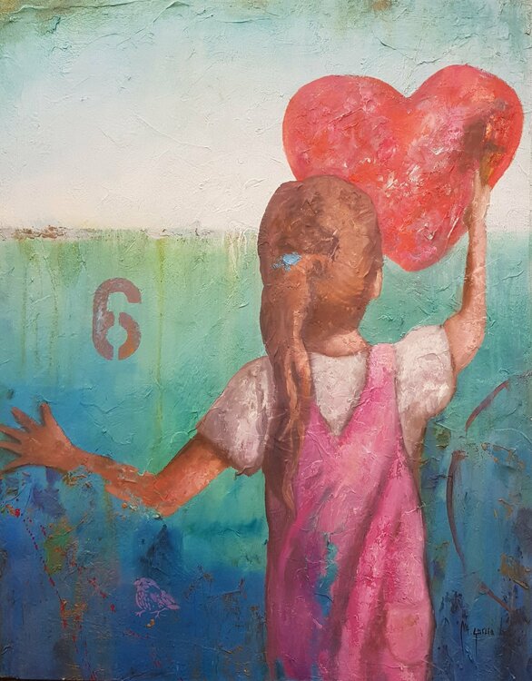 Niña y corazon Miguel Ángel García López
