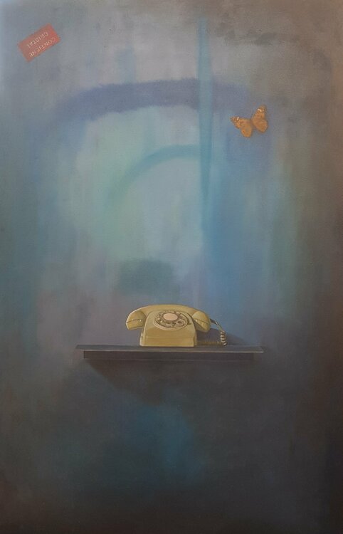 Teléfono y mariposa Miguel Ángel García López