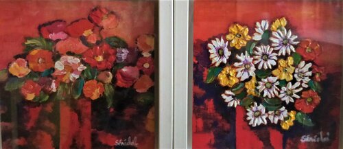 Fleurs des champs von Catherine Sénéchal, Malerei kaufen auf Singulart