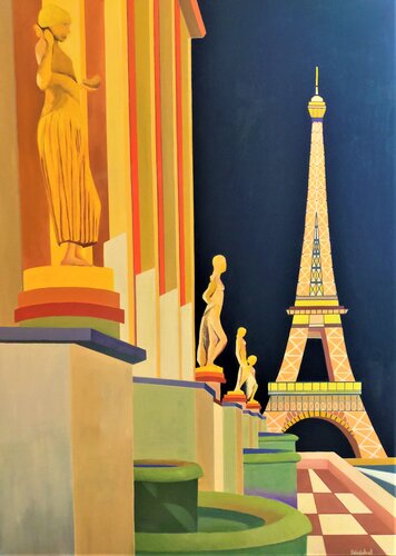 Trocadéro von Catherine Sénéchal, Malerei kaufen auf Singulart