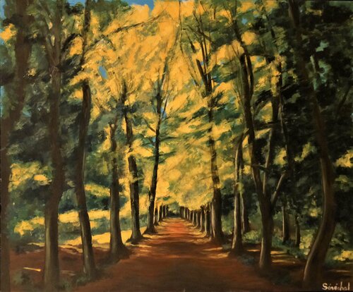 L'allée du Roi von Catherine Sénéchal, Malerei kaufen auf Singulart