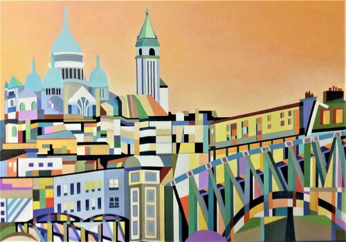 Montmartre von Catherine Sénéchal, Malerei kaufen auf Singulart