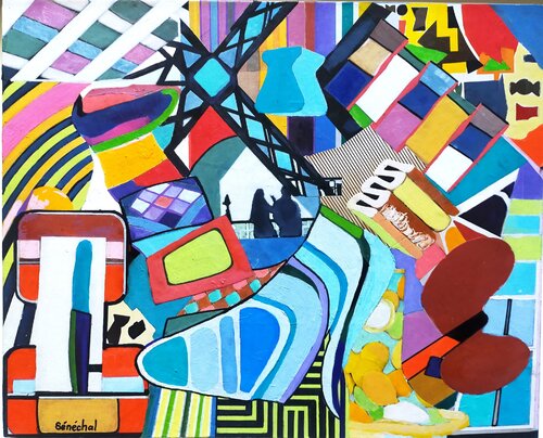 Carrefour von Catherine Sénéchal, Malerei kaufen auf Singulart