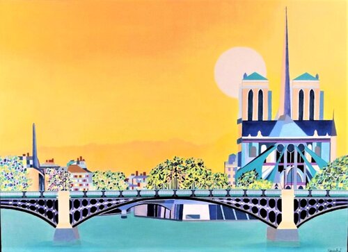 Notre-D'Ame von Catherine Sénéchal, Malerei kaufen auf Singulart