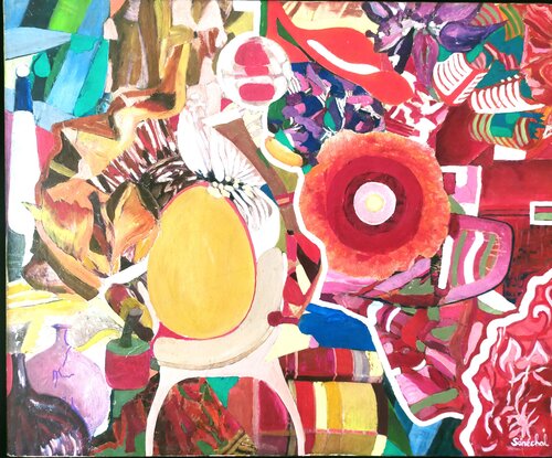 Pêle-mêle von Catherine Sénéchal, Malerei kaufen auf Singulart