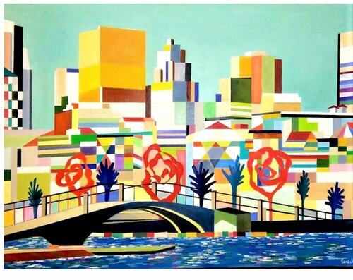 Montréal von Catherine Sénéchal, Malerei kaufen auf Singulart