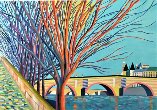Pont neuf von Catherine Sénéchal, Malerei kaufen auf Singulart