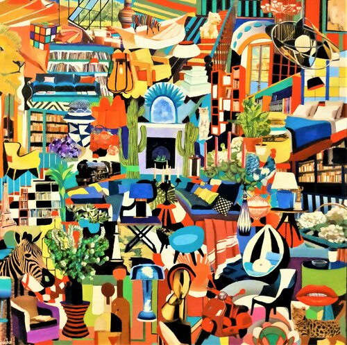 Safari Lodge von Catherine Sénéchal, Malerei kaufen auf Singulart