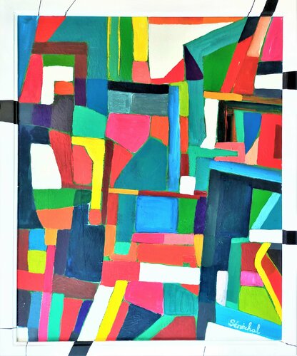 Book shop von Catherine Sénéchal, Malerei kaufen auf Singulart