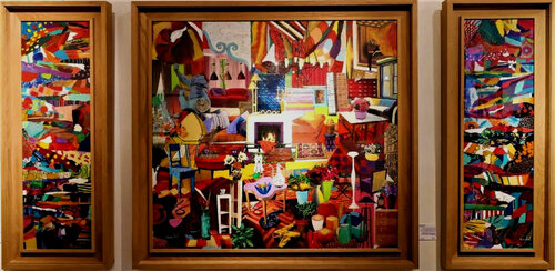 Bysance (triptique) von Catherine Sénéchal, Malerei kaufen auf Singulart