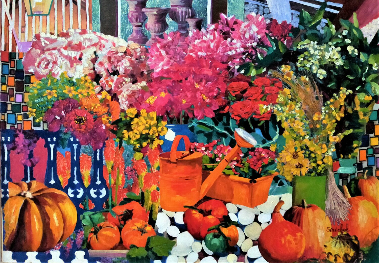Balcon fleuri Catherine Sénéchal
