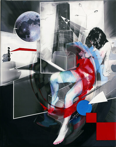 QUADRI PER UNA ESPOSIZIONE - tela di Ezio Ranaldi, Pittura in vendita su Singulart