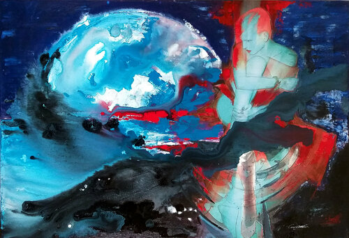 ATMOSFERE GALATTICHE - tela von Ezio Ranaldi, Malerei kaufen auf Singulart