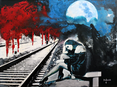 L' INFINITO - tela by Ezio Ranaldi, Painting for Sale on Singulart