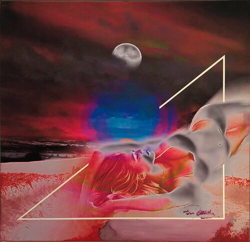 RED WOMAN - tela by Ezio Ranaldi, Other Media for Sale on Singulart