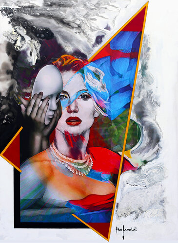IL TRIANGOLO - tela par Ezio Ranaldi, Peinture en vente sur Singulart