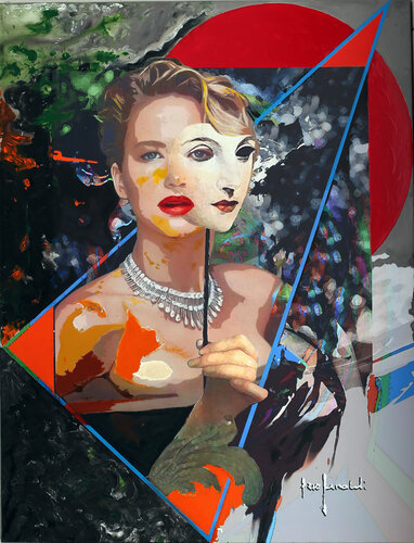 VARIANTE SU JENNIFER - tela by Ezio Ranaldi, Painting for Sale on Singulart