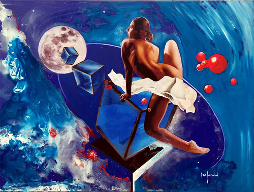 ATMOSFERE LUNARI - tela di Ezio Ranaldi, Pittura in vendita su Singulart
